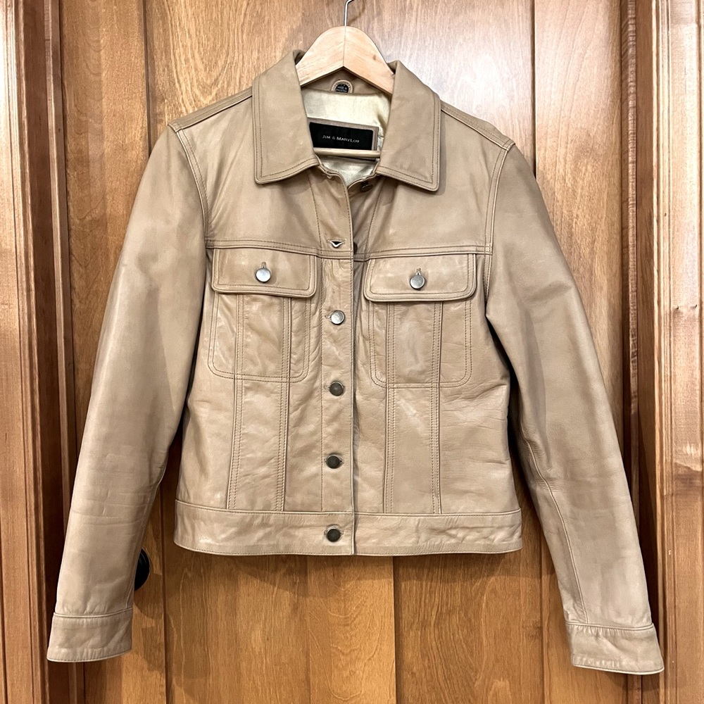 Jim and Marylou Leather Moto Jacket - Sz M